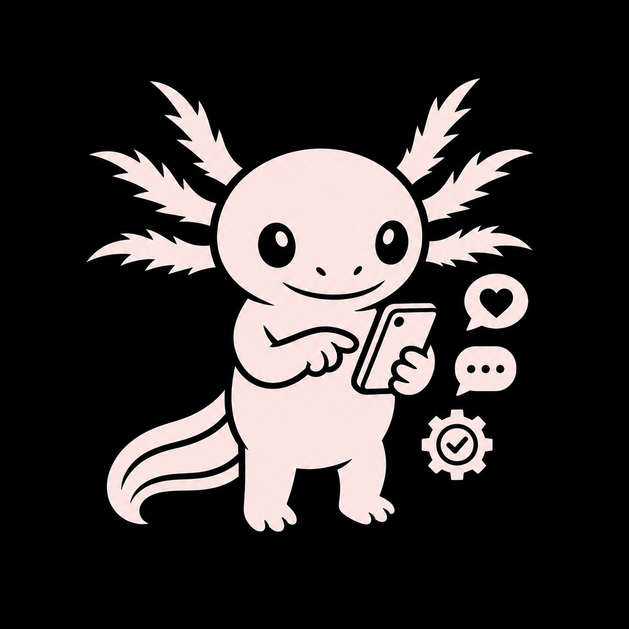 Social media and operations icon